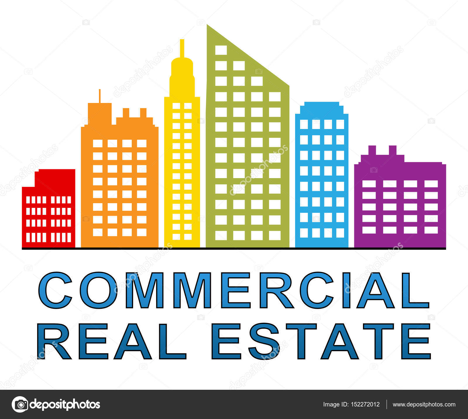 Commercial Real Estate Meaning Properties Sale 3d Illustration Stock commercial-real-estate-meaning-properties-sale-3d-illustration-stock