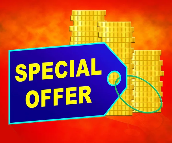 Special Offer Representing Big Reductions 3d Illustration — Stock Photo, Image