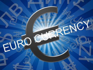 Euro para birimi anlamına gelir Europe değişimi 3d çizim