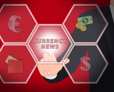 Para birimi haber görüntüler Forex medya 3d çizim