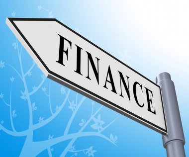 Finans işareti anlam finansal yatırım 3d çizim