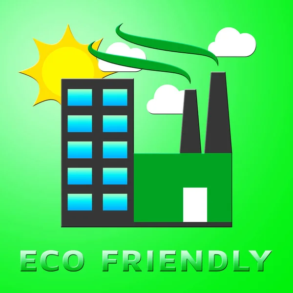 Eco Friendly representerar jorden natur 3d Illustration — Stockfoto