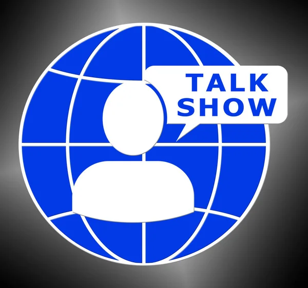 Talk Show Icon Shows Broadcast 3d Illustration — Stock Photo, Image