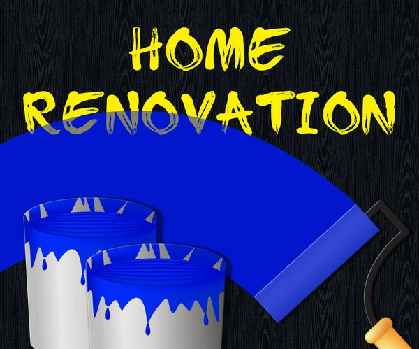 Home Renovation Displays House Improvement 3d Illustration — Stock Photo, Image