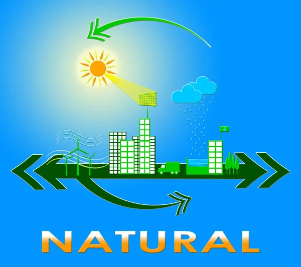 自然表明有机健康和纯净的 3d 图 — 图库照片