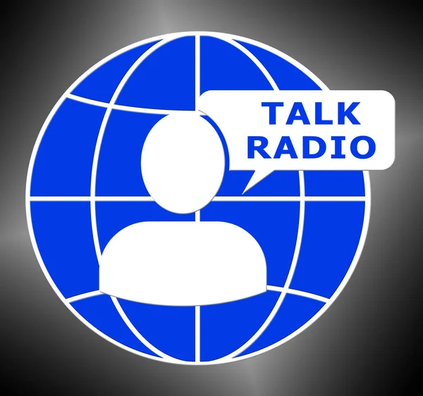 Talk Radio Shoots Media Broadcast 3d — стоковое фото