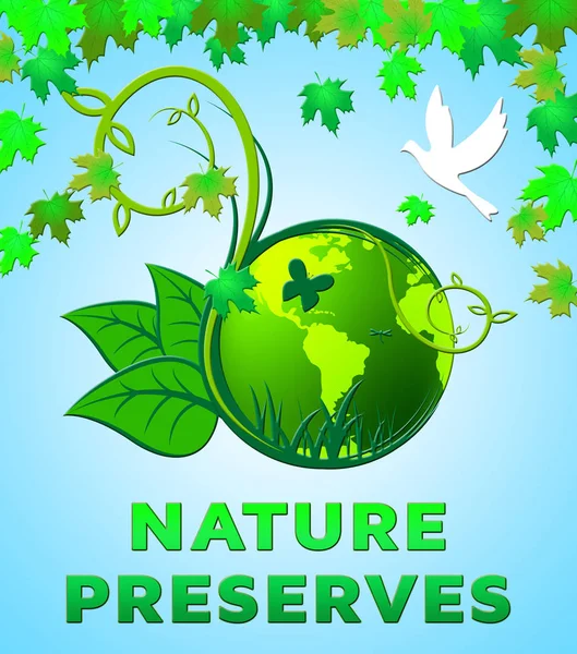 Conservation de la nature montre Eco Conservation Illustration 3d — Photo