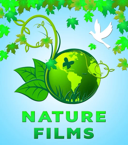 Природа Фільми Сценарій Природні Фільми На відкритому повітрі 3d Ілюстрація — стокове фото
