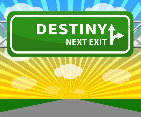 Destiny Sign Representing Progress And Future 3d Illustration — Stock Photo, Image