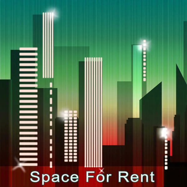 Space For Rent middelen verhuurt 3d illustratie — Stockfoto