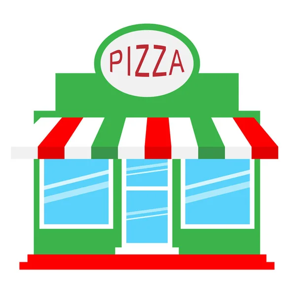 披萨店显示比萨店餐厅 3d 图 — 图库照片