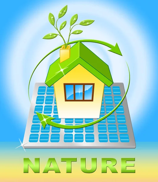 Naturen visar ekologisk frisk och ren 3d Illustration — Stockfoto