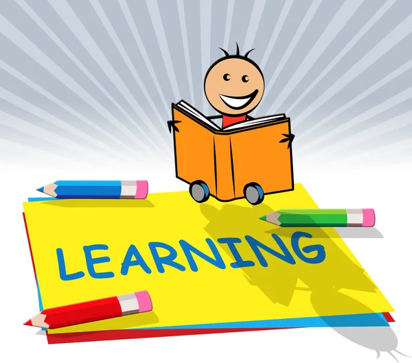 Learning Train Displays Training And Academic 3d Illustration — Stock Photo, Image