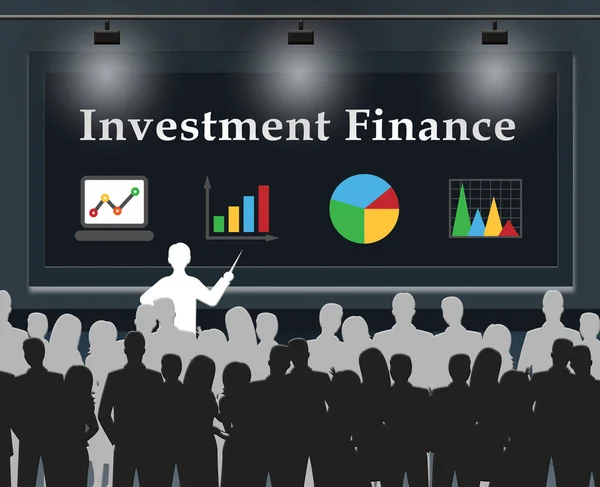 Investment Finance Means Shares Investing 3d Illustration — Stock Photo, Image