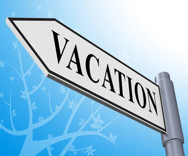 Viaje de vacaciones que representa viajes de vacaciones Ilustración 3d — Foto de Stock