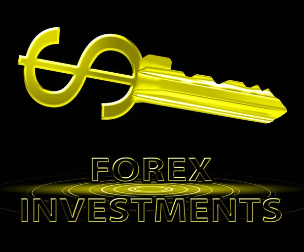 Forex Investments Meaning Foreign Exchange 3d Illustration — Stock Photo, Image