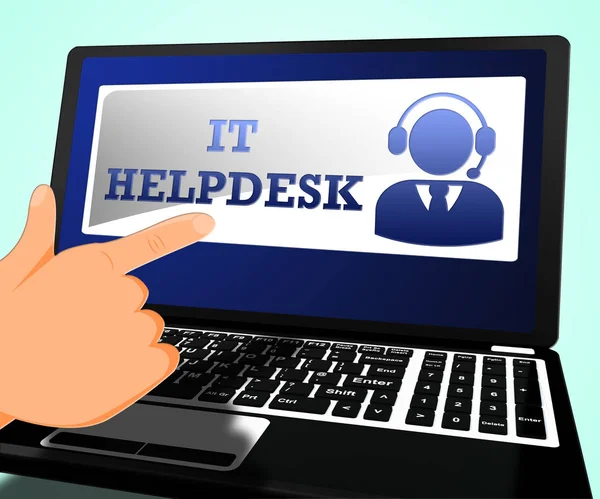 IT Helpdesk significa tecnología de la información Ilustración 3d — Foto de Stock
