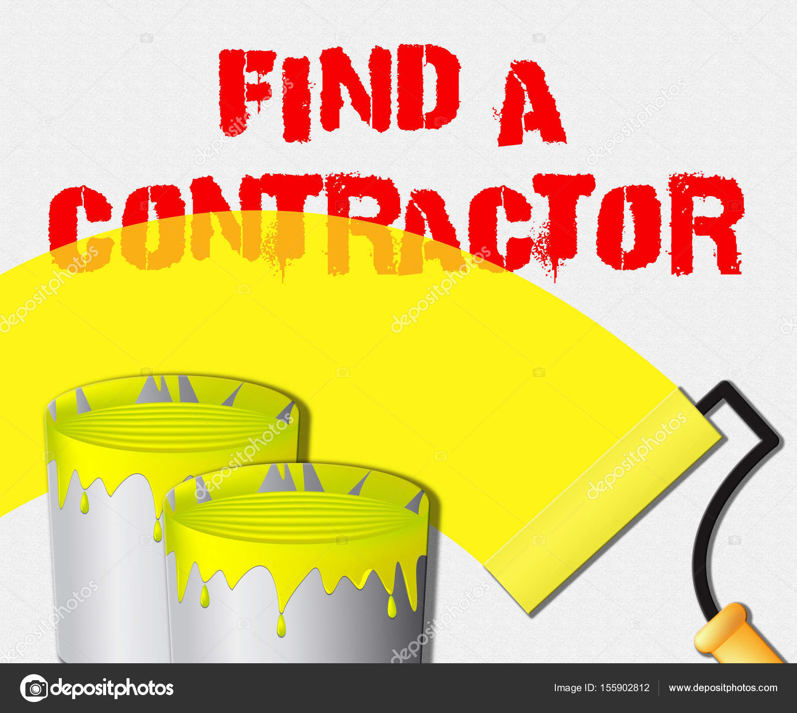 Find A Contractor >> Find A Contractor Displays Finding Builder 3d Illustration Find A Contractor >> Find A Contractor Displays Finding Builder 3d Illustration