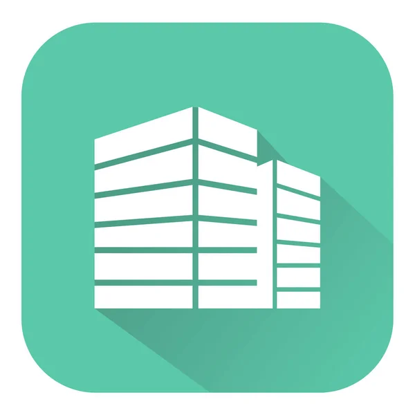 Office Building ikona ukazuje město 3d ilustrace — Stock fotografie