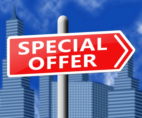 Special Offer Representing Big Reductions 3d Illustration — Stock Photo, Image