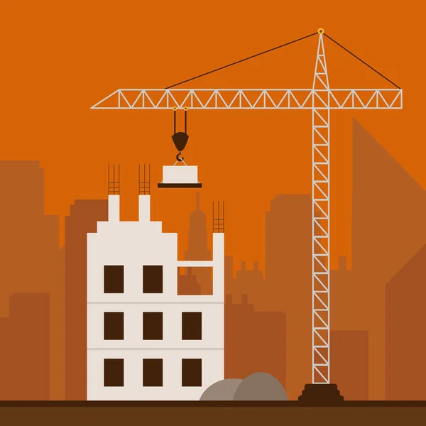 Construção de apartamentos significa construção de condomínios ilustração 3d — Fotografia de Stock