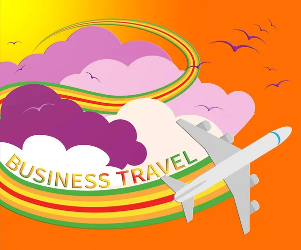 Бізнес туристичні засоби Корпоративні тури 3d ілюстрації — стокове фото