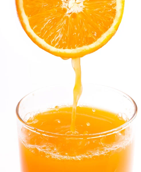 Squeezed Orange Juice Shows Refresh Healthy And Refreshment — Stock Photo, Image