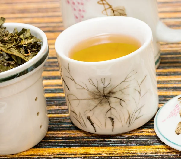 Descanso de té al aire libre significa cafés refrescar y restaurantes —  Fotos de Stock