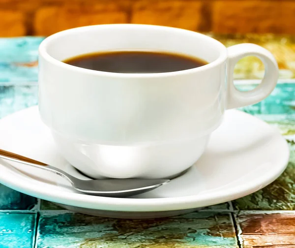 Fresh Coffee Cup Indicates Coffees Cafeteria And Brew — Stock Photo, Image