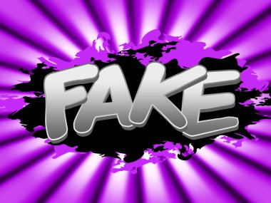 Sahte sözIere kendi alternatif gerçekler 3d çizim