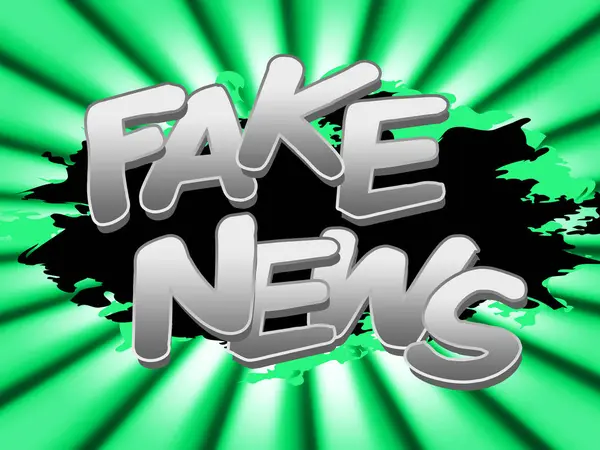 Fake News Word Means Alternative Facts 3d Illustration — Stock Photo, Image