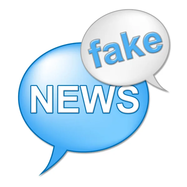 Speech Bubbles Showing Fake News 3d Illustration — Stock Photo, Image