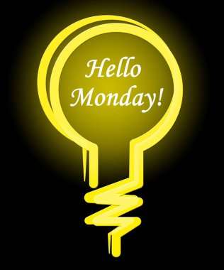 Pazartesi sabahı dilek - Merhaba ampul - 3d çizim