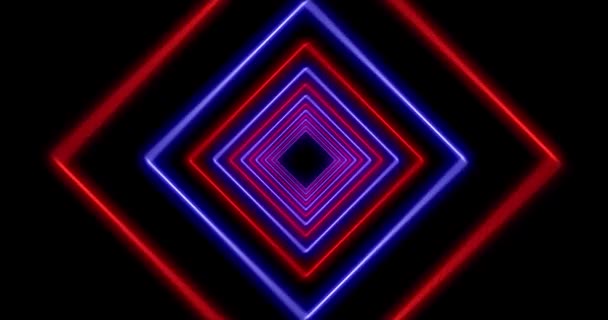 Motif néon rouge et bleu avec lumière abstraite et lueur futuriste. Représente l'internet ou coloré Cyberspace Highway - 4k 