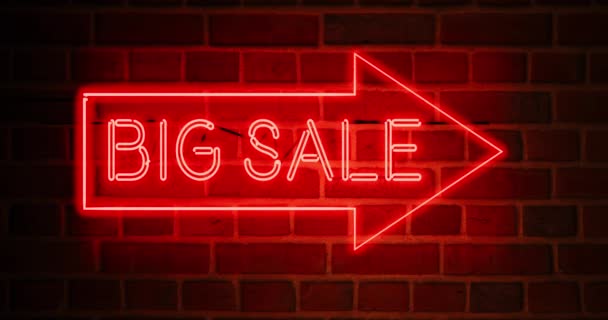 Big Sale Sign Has Discount Offers Promotions Products Services Bargain — 비디오