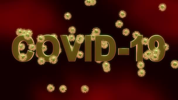 Covid Coronavirus Uitbraak Toont Nieuwe Virusverspreiding 2019 Ncov Epidemie Pandemische — Stockvideo