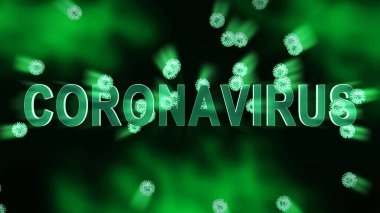 Coronavirus virüsü salgını covid-19 hücrelerinin çoğalıp yayılması sonucu ortaya çıktı. Corona virüsünün bulaşması viral ölüme neden oluyor - 3D animasyon