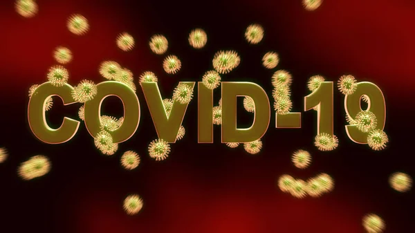 Surto Coronavírus Covid Mostra Uma Nova Propagação Vírus 2019 Ncov — Fotografia de Stock