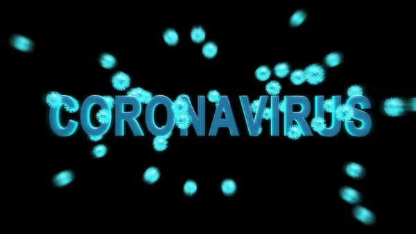 Coronavirus Nouvelle Épidémie Montrée Par Les Cellules Covide Multipliant Propageant — Photo