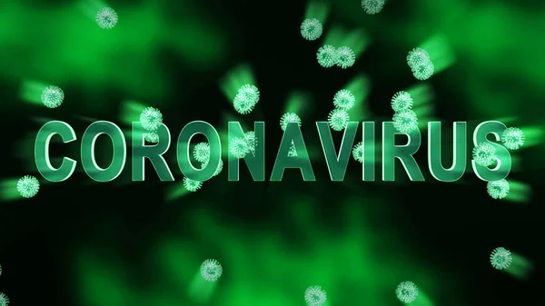 Nueva Pandemia Coronavirus Mostrada Por Células Covidio Multiplicándose Propagándose Transmisión — Foto de Stock