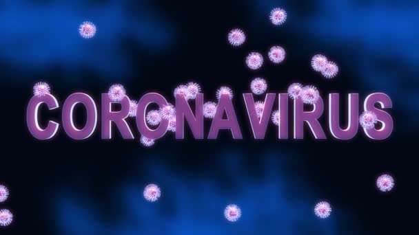 Coronavirus Salgını Covid Hücrelerinin Çoğalıp Yayılması Sonucu Ortaya Çıktı Corona — Stok video