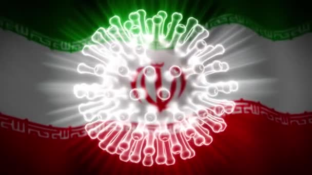 Covid Irański Wirus Koronawirusowy Ryzyko Epidemii Objawy 2019 Ncov Irańskie — Wideo stockowe