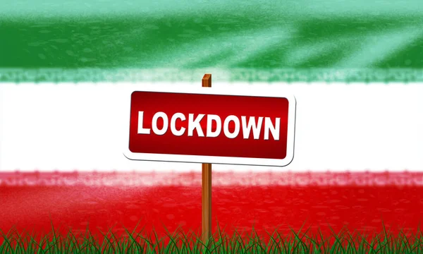 Iran Afsluiting Voorkomt Verspreiding Uitbraak Van Het Coronavirus Covid Iraanse — Stockfoto