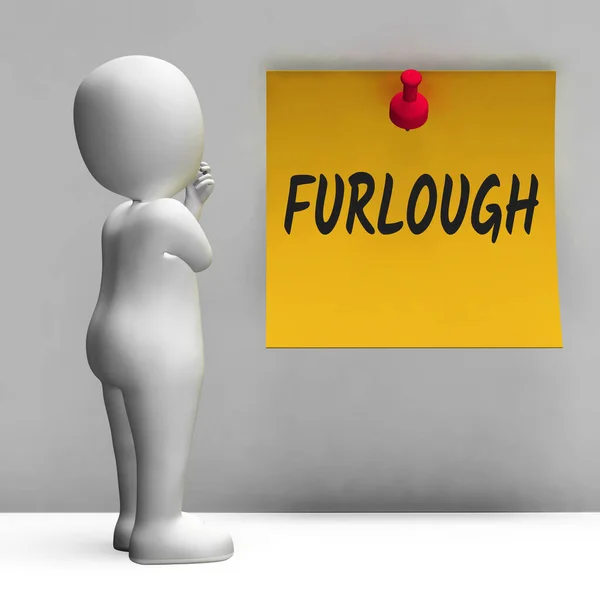 Work Furlough Employees Staff Temporary Shutdown Causing Layoffs Bad Economy — Stock Photo, Image