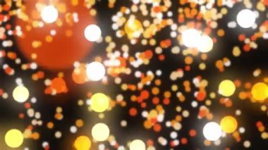 Soyut arkaplan turuncu ve altın rengi ışık. Parlak parlak bulanık tasarım ve festival rengi - video animasyonu