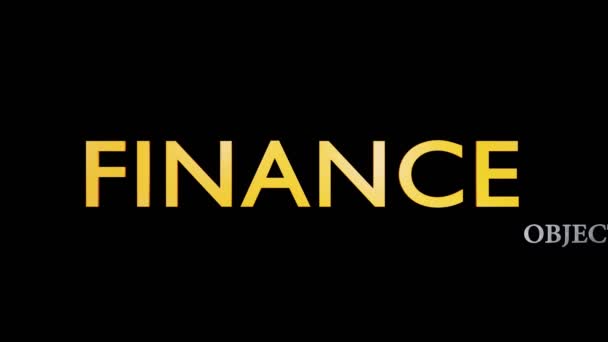 Finance Concept Wordcloud Montre Économie Fiscale Financement Capital Moyens Obtenir — Video