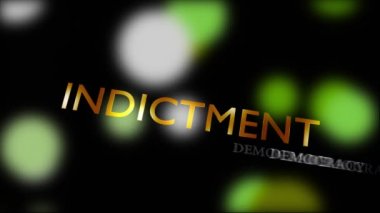 İddianame kavramı kelime bulutu, sanık aleyhinde dava demek. Video animasyonunun yargılanması için suçlama listesi ya da celp kağıdı