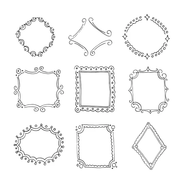 Coleção de molduras decorativas —  Vetores de Stock