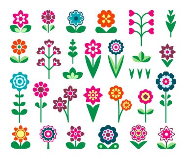 Alan ve bahçe düz renk simgelerini indirir