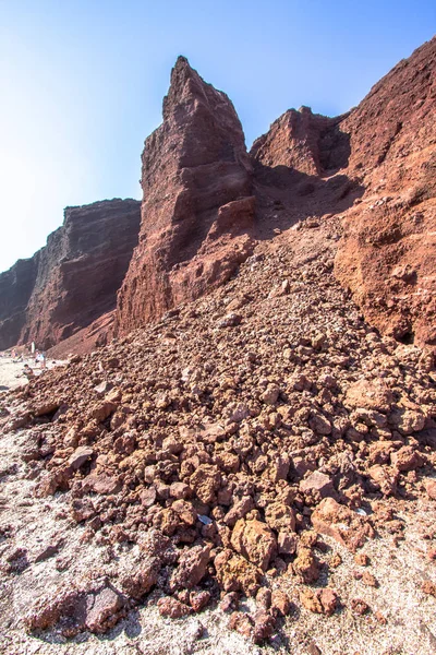 Red Beach, Santorini, Grekland — Stockfoto